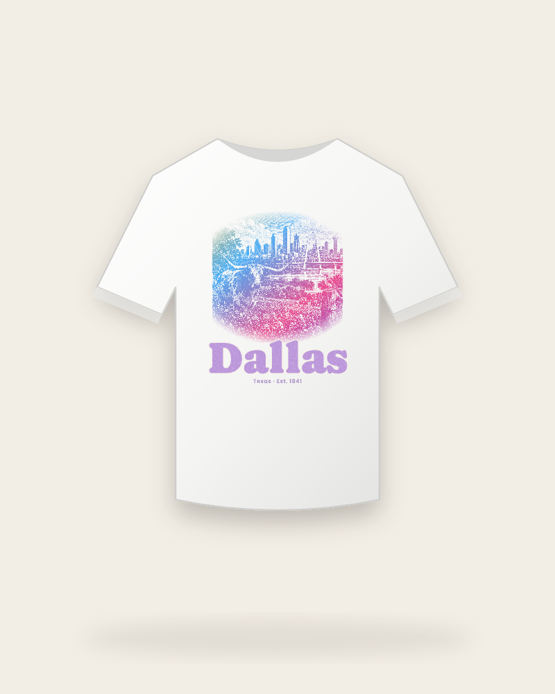 Dallas Bluebonnet Longhorn Youth Tee