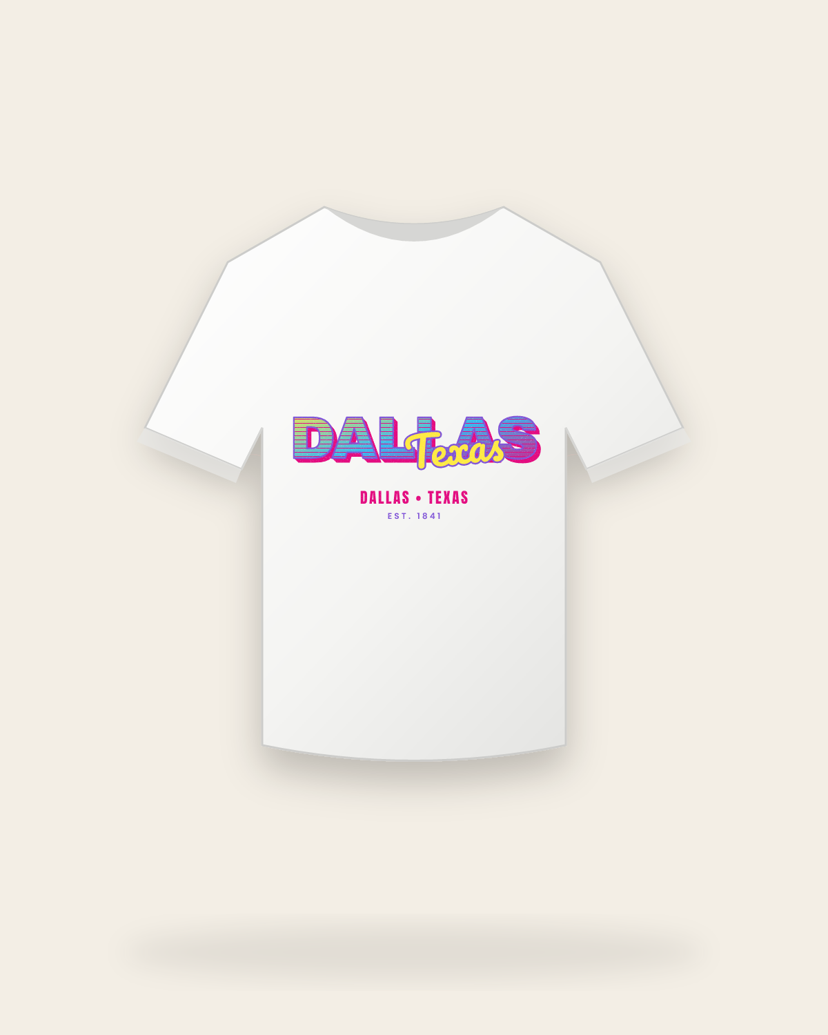 Dallas Music TV Youth Tee in White