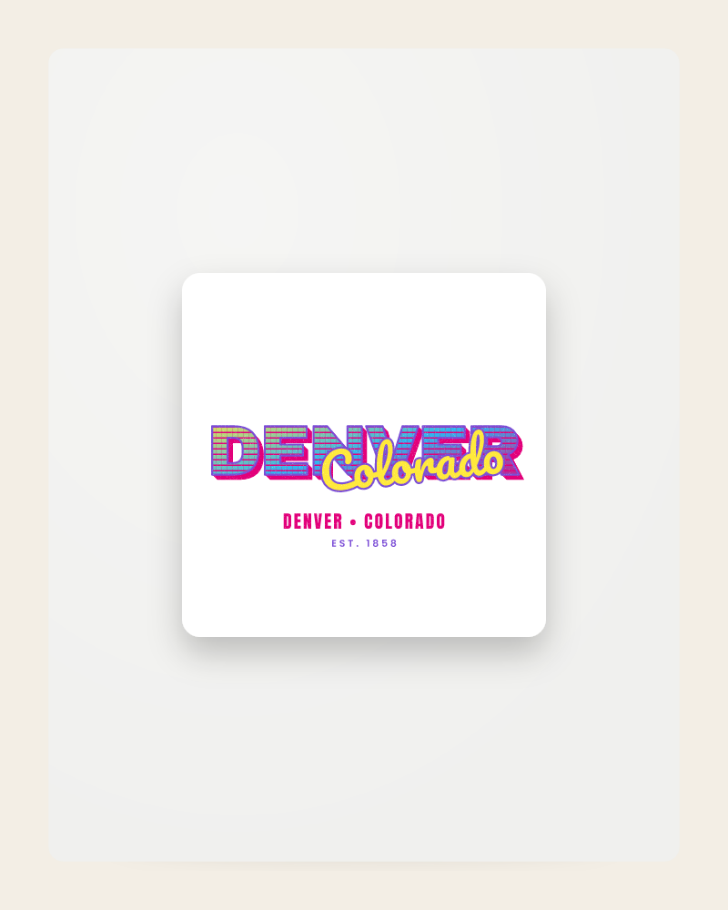 Denver Music TV Fridge Magnet