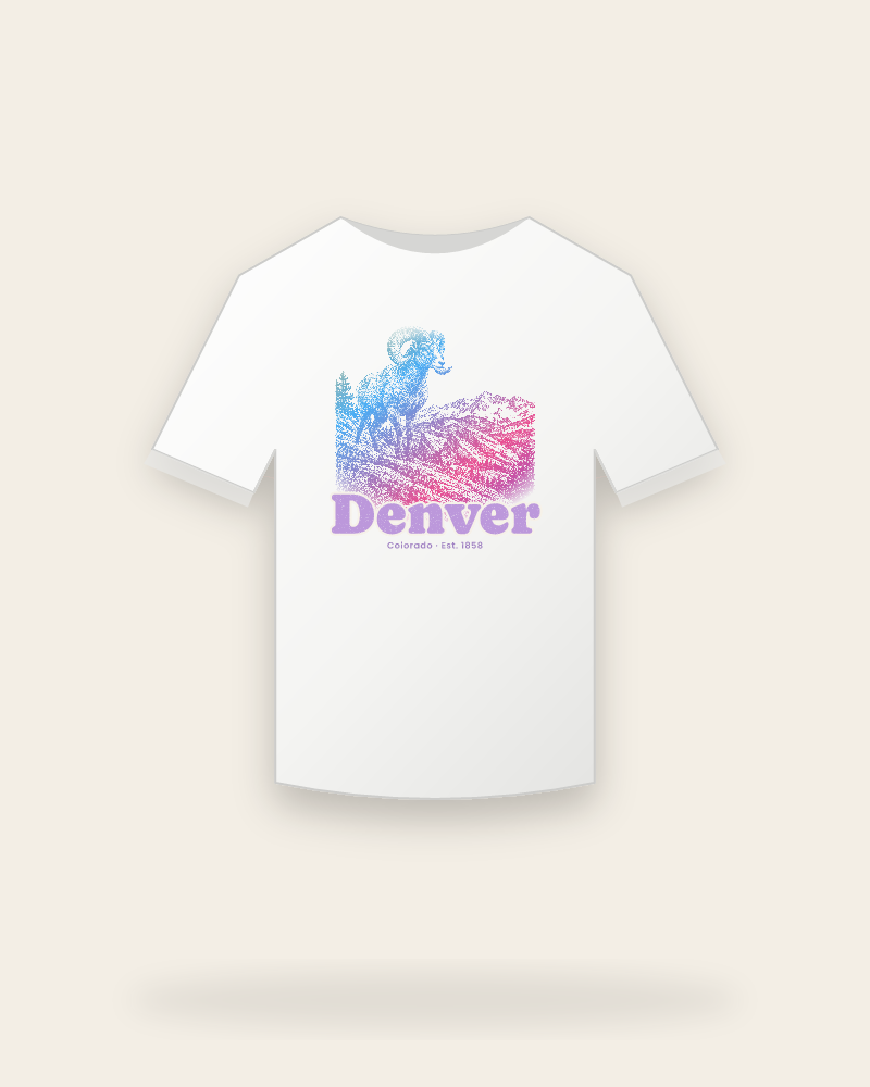 Denver Bighorn Ram Youth Tee