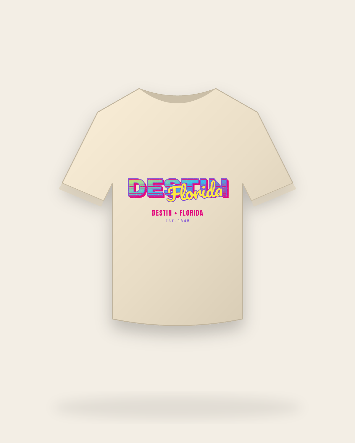 Destin Music TV Organic Cotton Tee in Natural