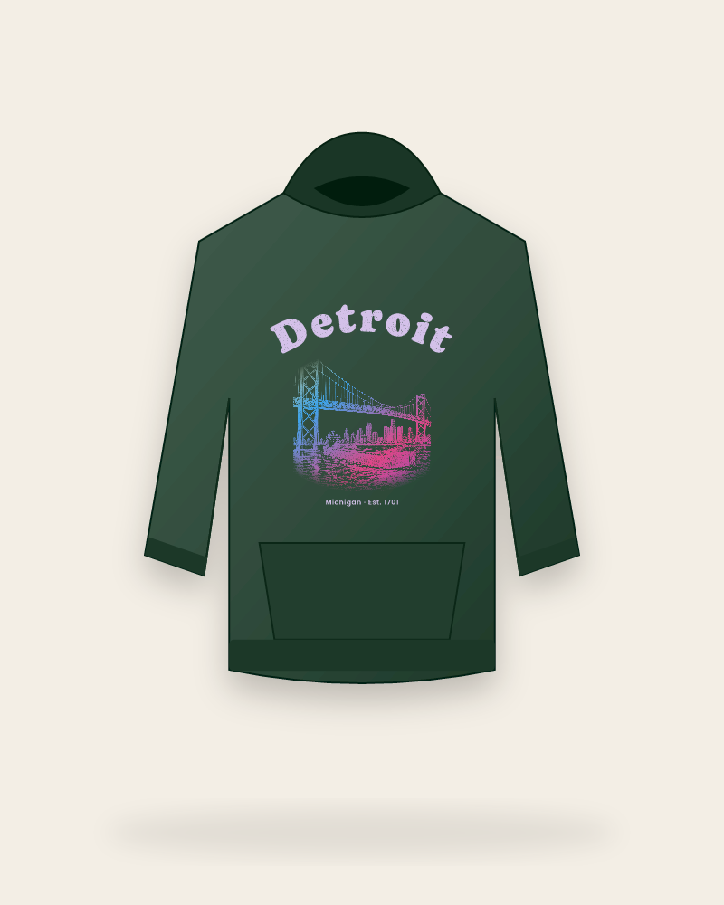 Detroit Ambassador Bridge Hooded Sweatshirt
