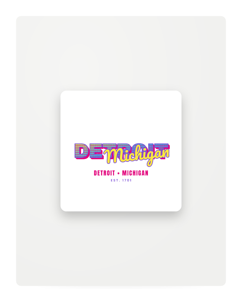 Detroit Music TV Fridge Magnet