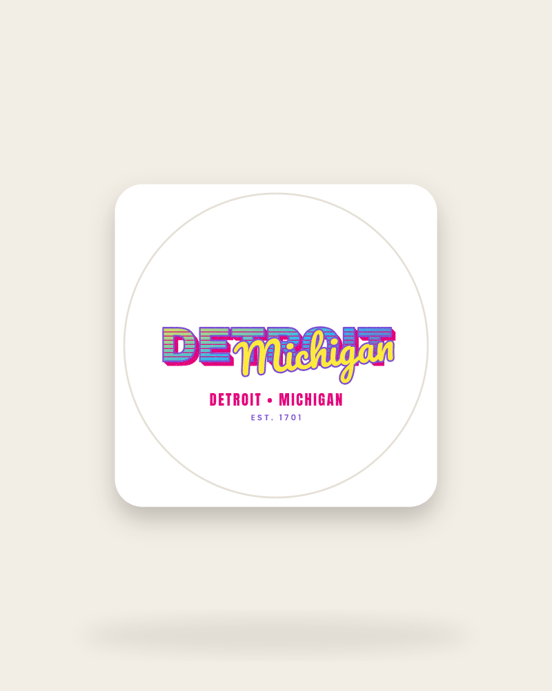 Detroit Music TV Kiss-Cut Sticker