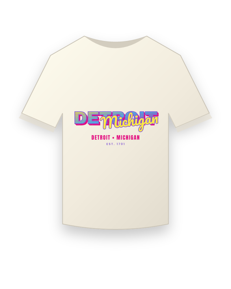 Detroit Music TV Vintage Wash Tee