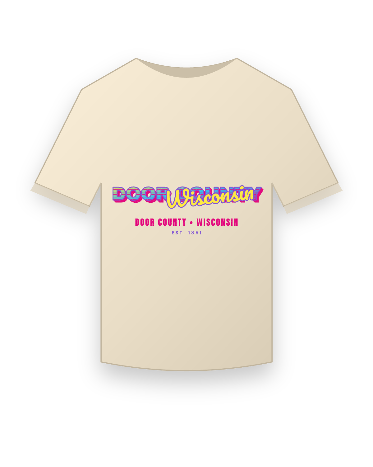 Door County Music TV Organic Cotton Tee in Natural
