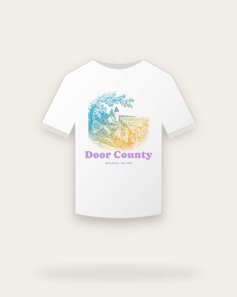 Door County Cherry Blossom Lighthouse Youth Tee