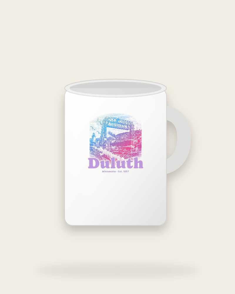 Duluth Lift Bridge Ceramic Mug 15oz