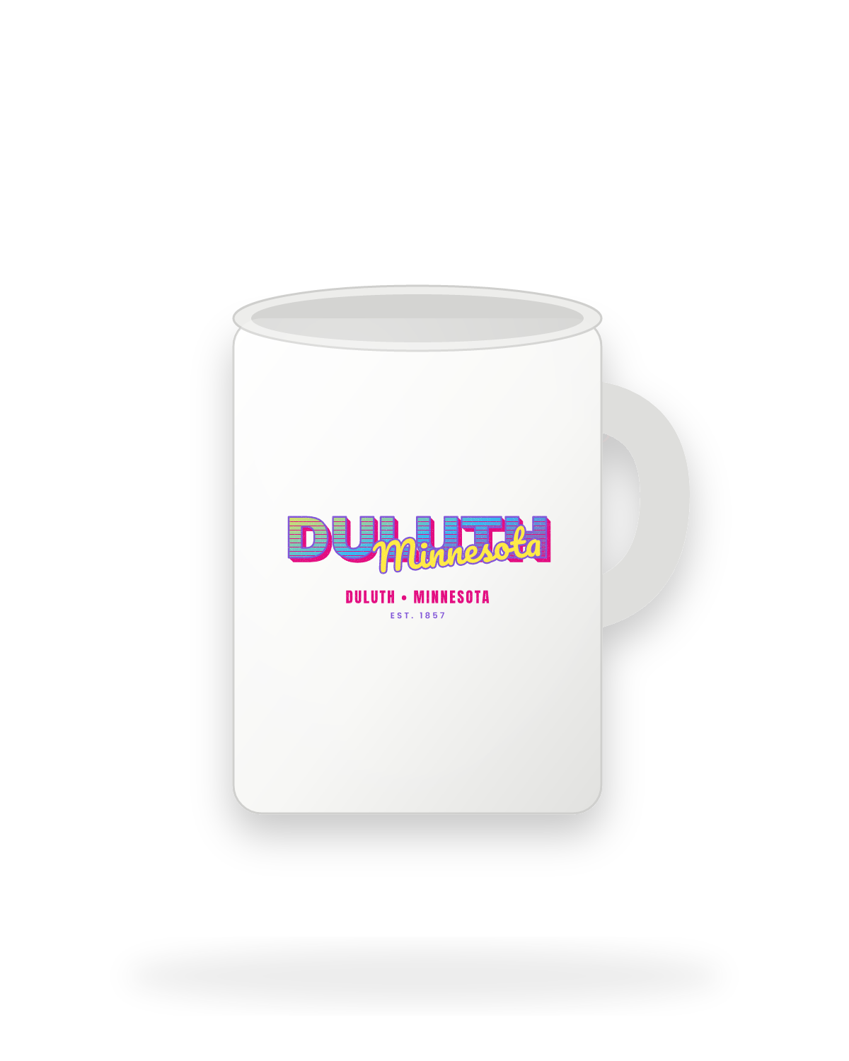 Duluth Music TV Ceramic Mug 15oz in White