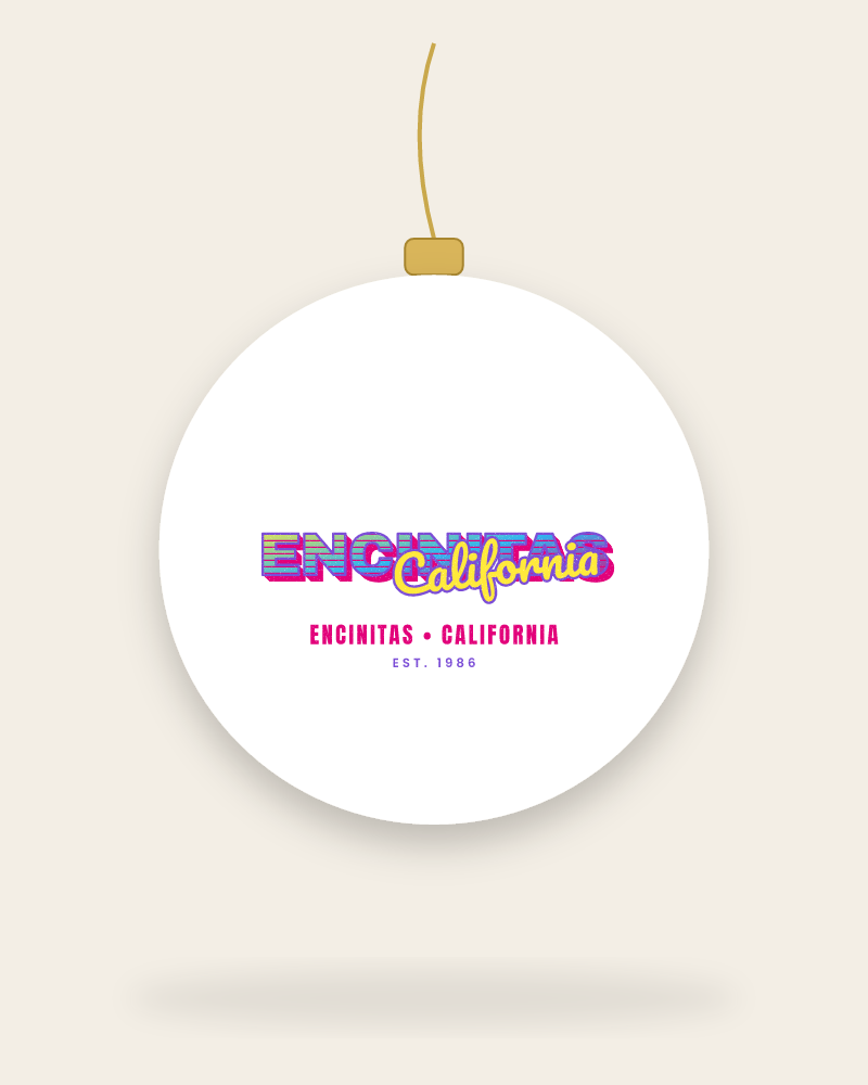 Encinitas Music TV Ceramic Ornament