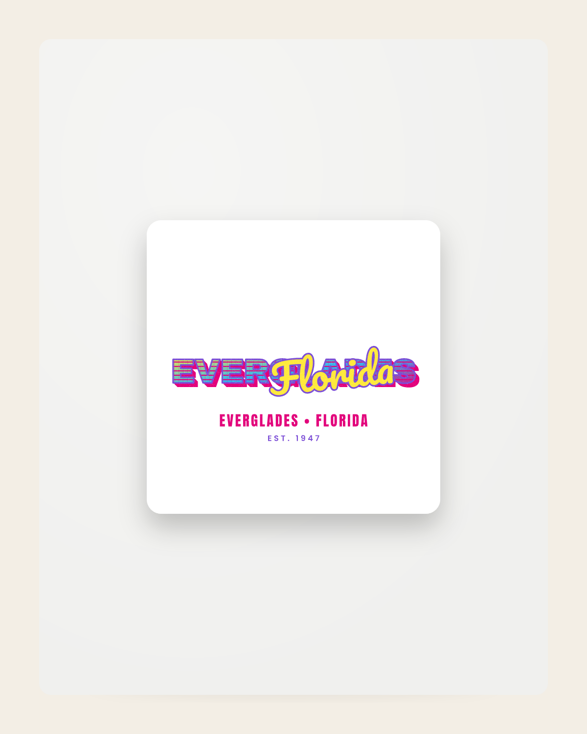 Everglades Music TV Fridge Magnet in White