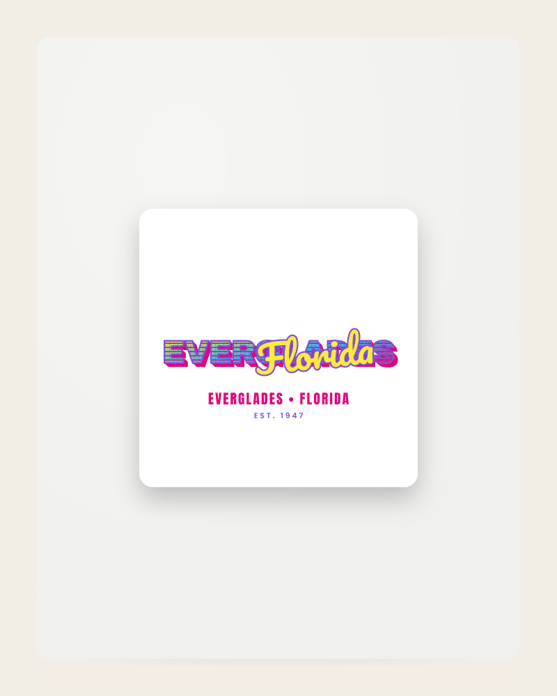 Everglades Music TV Fridge Magnet
