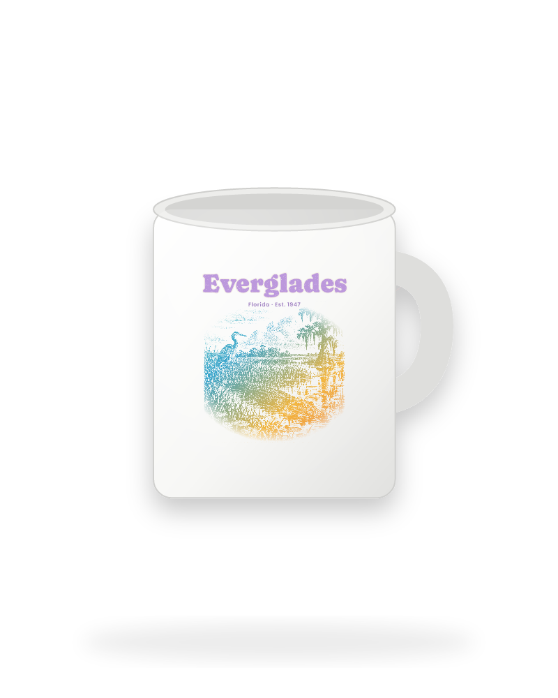 Everglades Sawgrass Gator Ceramic Mug 11oz