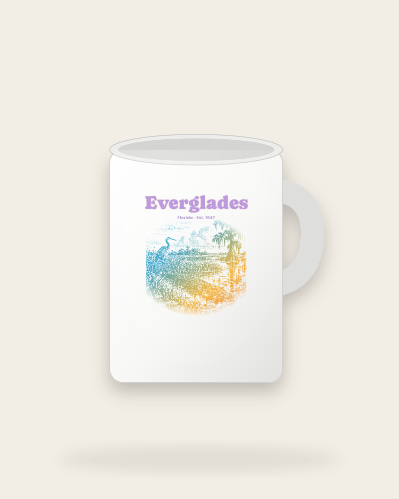 Everglades Sawgrass Gator Ceramic Mug 15oz