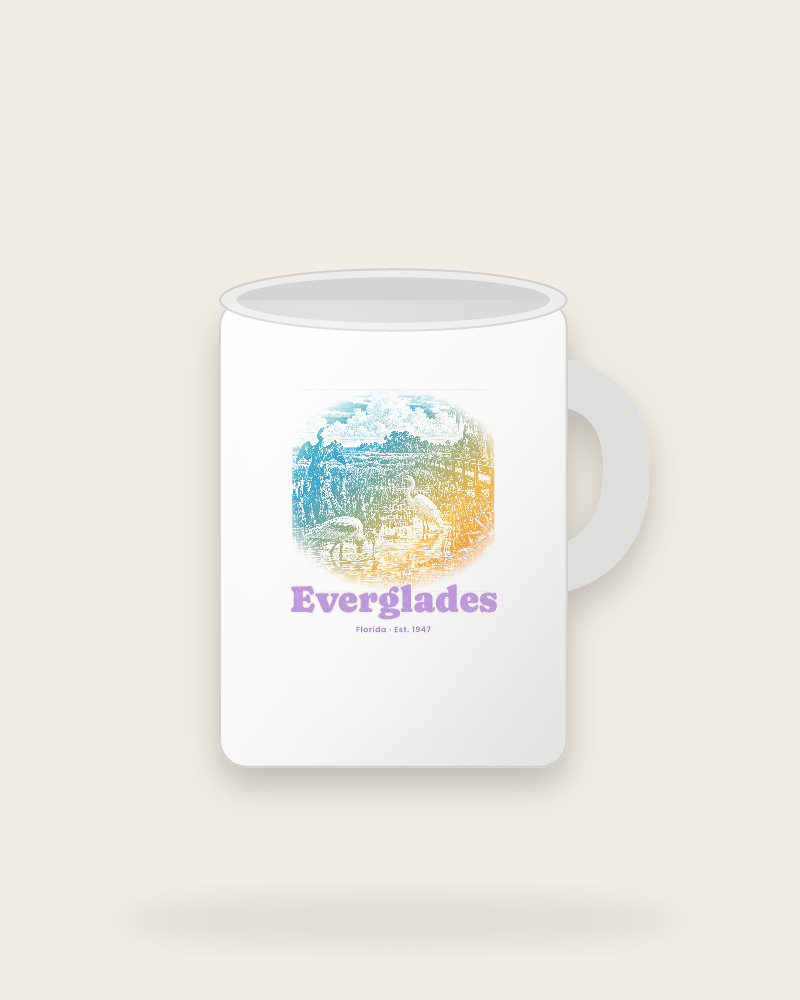 Everglades Wading Birds Ceramic Mug 15oz