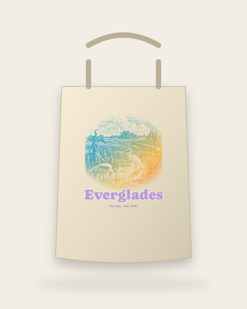 Everglades Wading Birds Canvas Tote