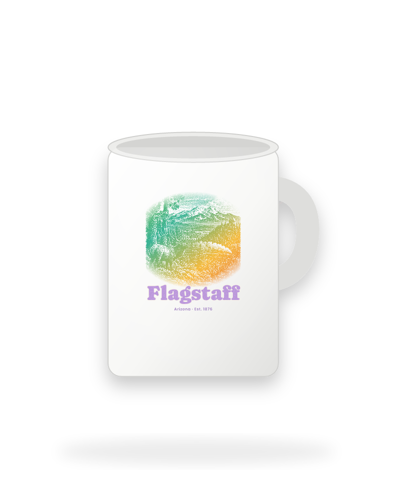 Flagstaff Ponderosa Elk Ceramic Mug 15oz