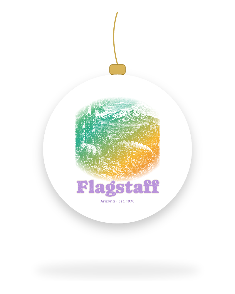Flagstaff Ponderosa Elk Ceramic Ornament