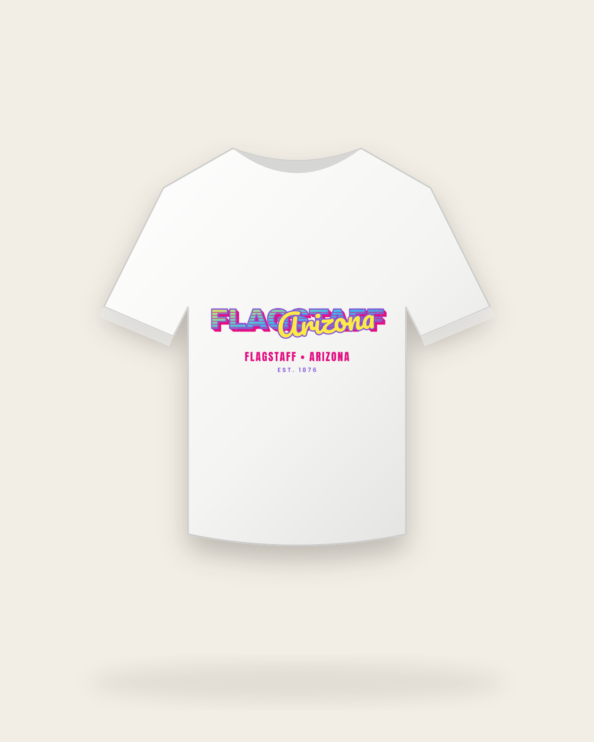 Flagstaff Music TV Youth Tee in White