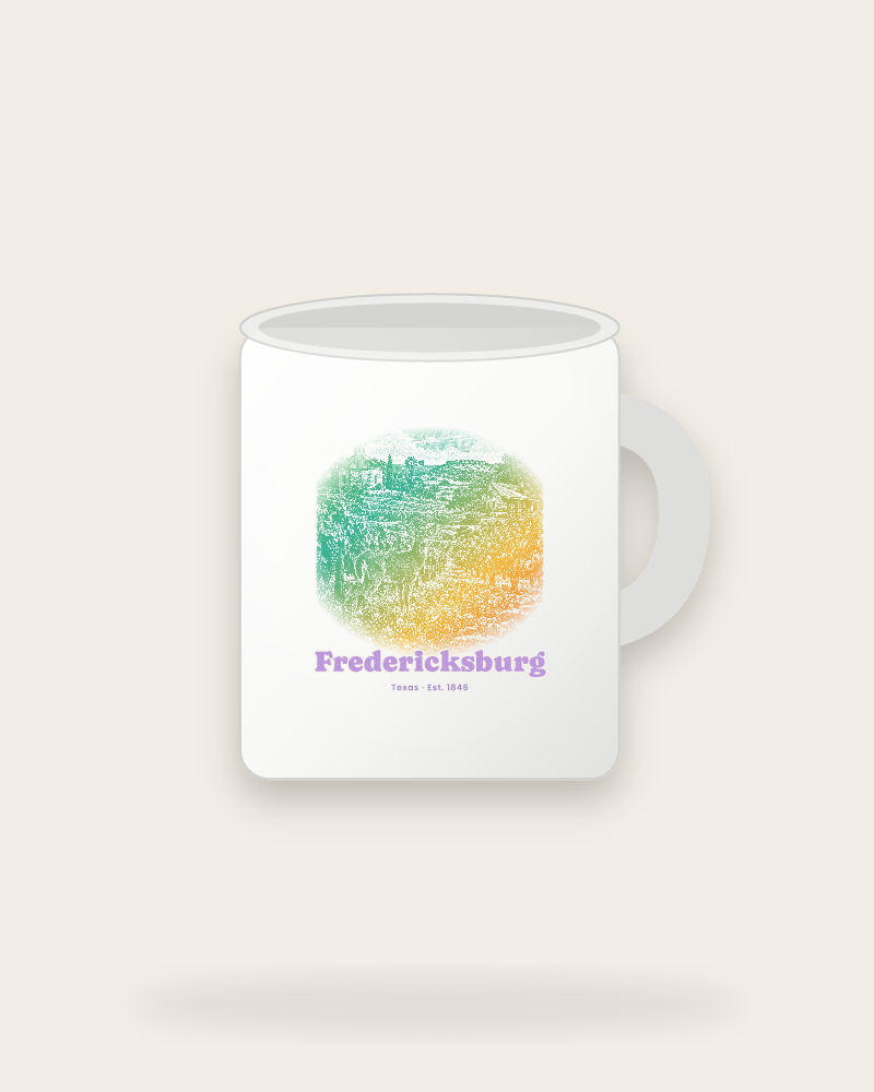 Fredericksburg Hill Country Vines Ceramic Mug 11oz