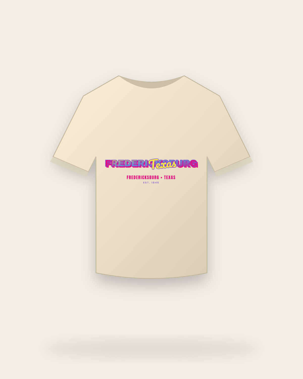 Fredericksburg Music TV Organic Cotton Tee in Natural