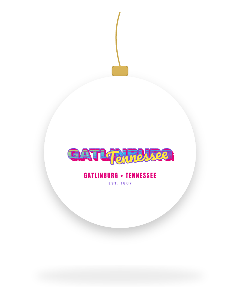 Gatlinburg Music TV Ceramic Ornament