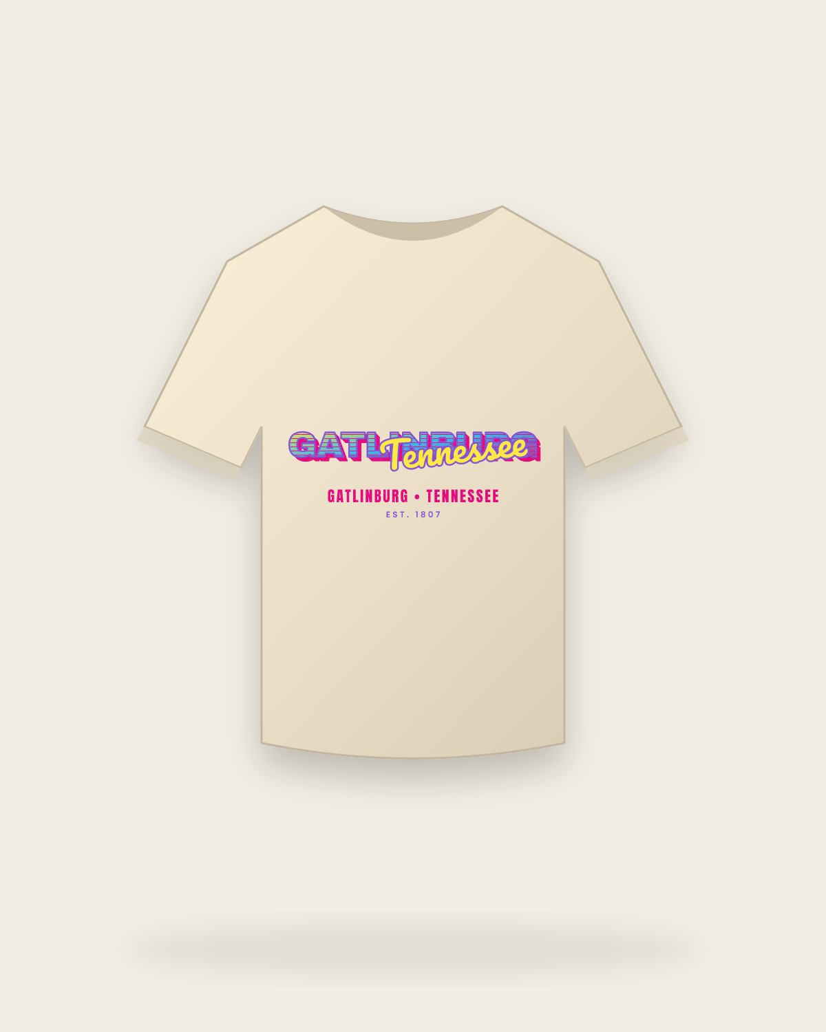 Gatlinburg Music TV Classic Tee in Natural