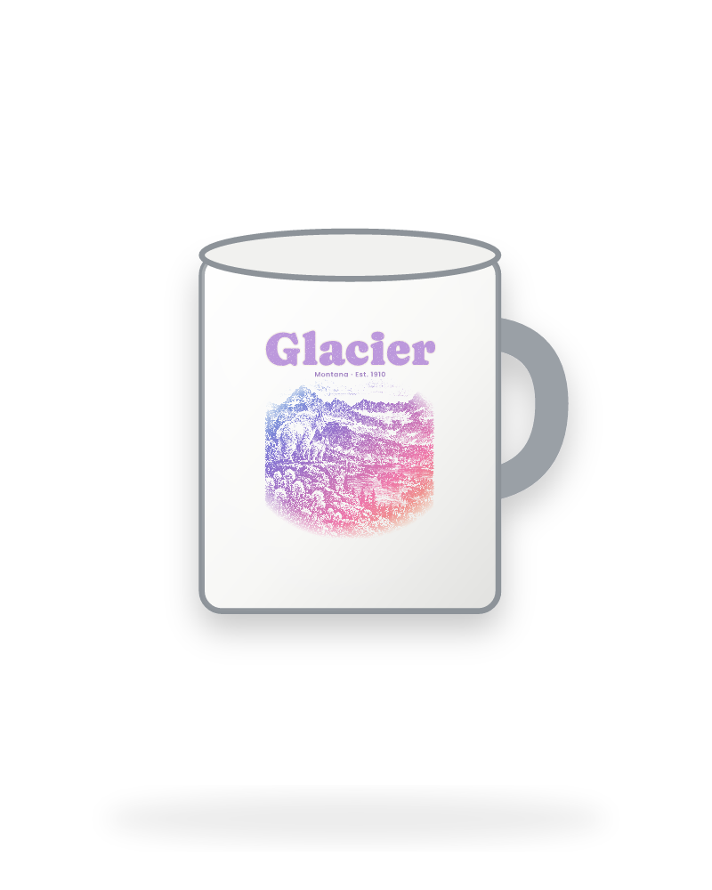 Glacier Logan Pass Goats Enamel Camp Mug