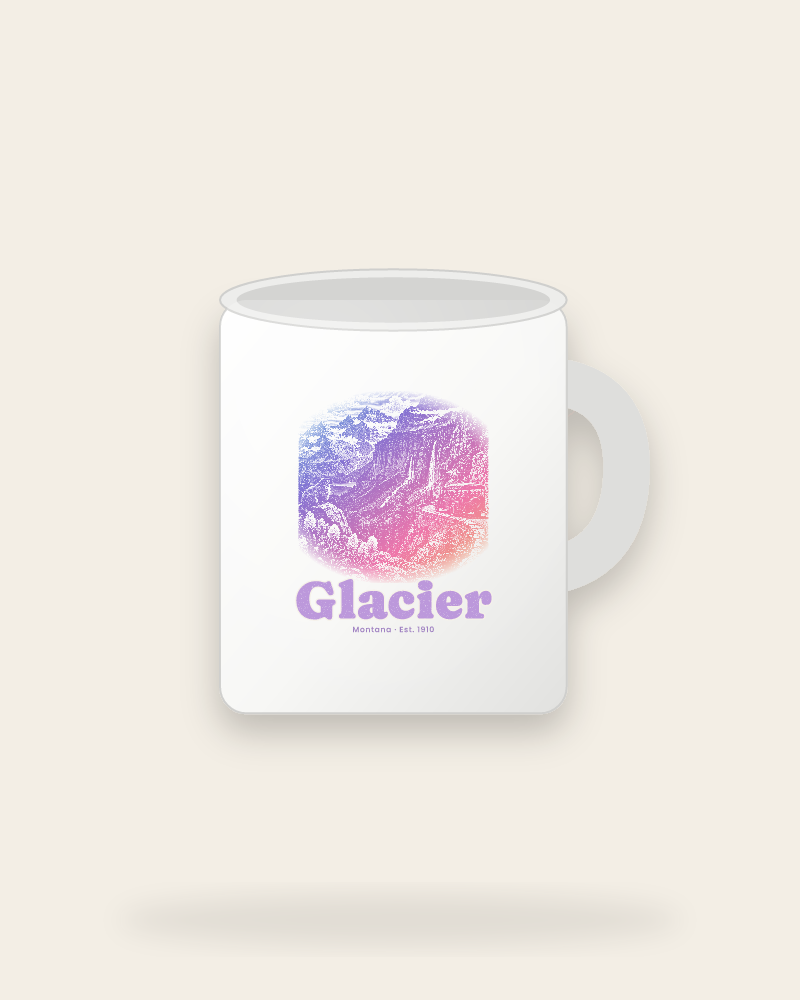 Glacier Going-to-the-Sun Road Ceramic Mug 11oz