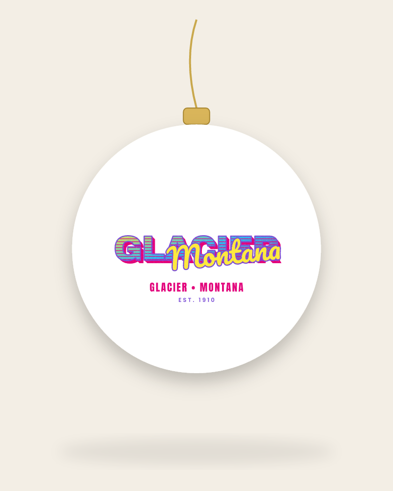 Glacier Music TV Ceramic Ornament