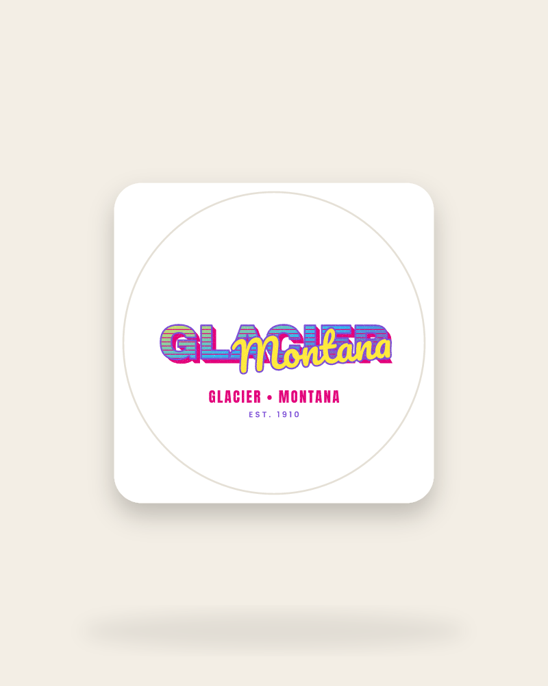 Glacier Music TV Kiss-Cut Sticker