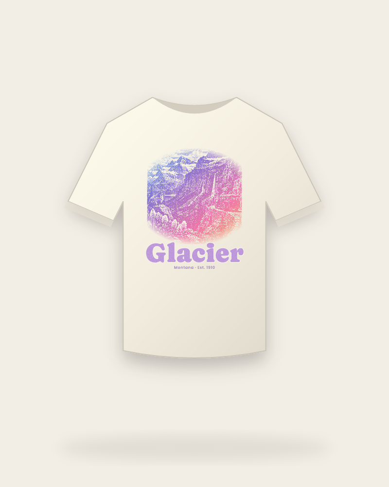 Glacier Going-to-the-Sun Road Vintage Wash Tee