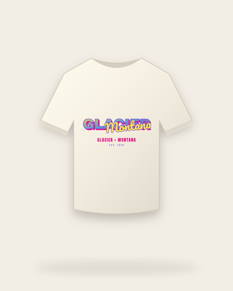 Glacier Music TV Vintage Wash Tee