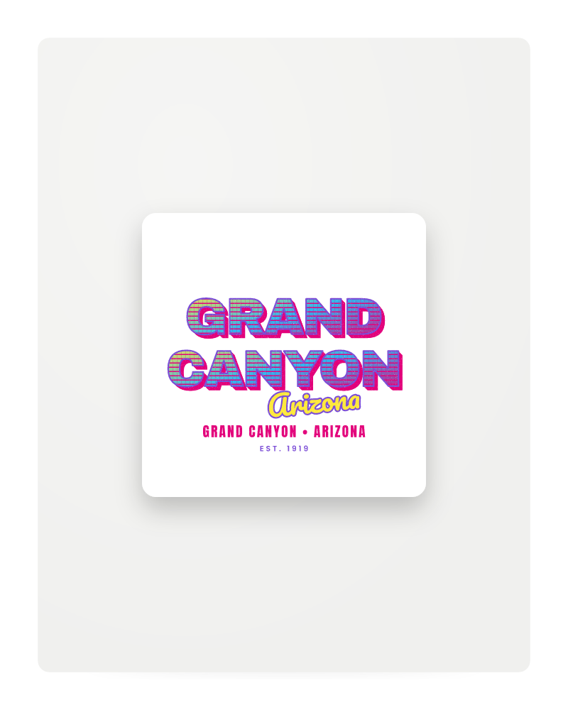 Grand Canyon Music TV Fridge Magnet