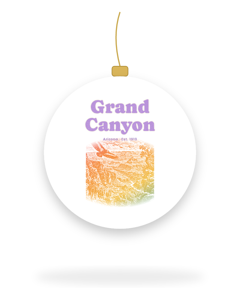 Grand Canyon Bright Angel Mules Ceramic Ornament