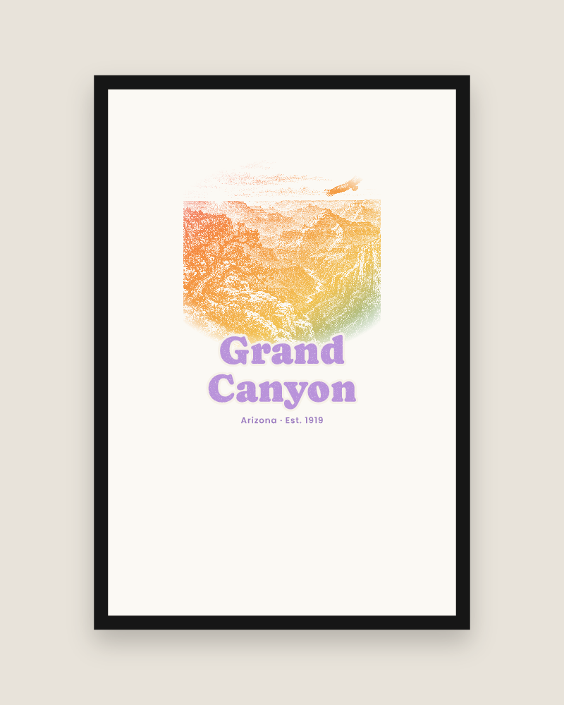 Grand Canyon South Rim Sunrise Matte Poster