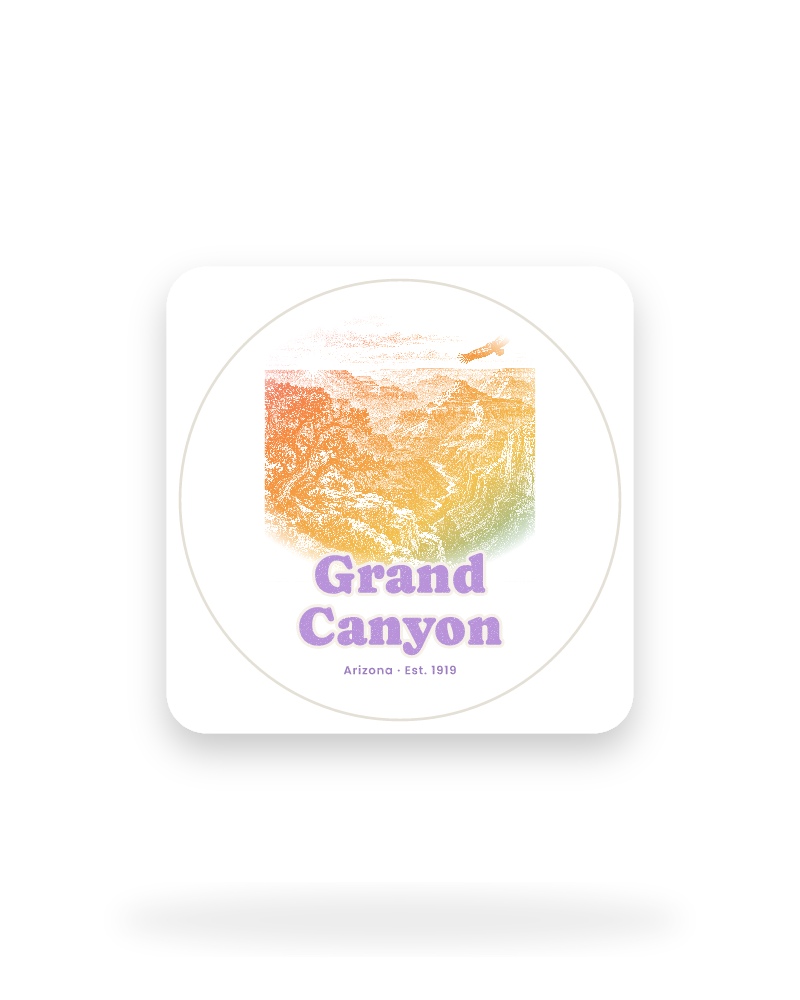 Grand Canyon South Rim Sunrise Kiss-Cut Sticker