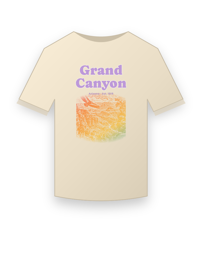 Grand Canyon Bright Angel Mules Organic Cotton Tee