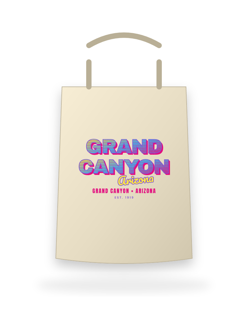 Grand Canyon Music TV Canvas Tote