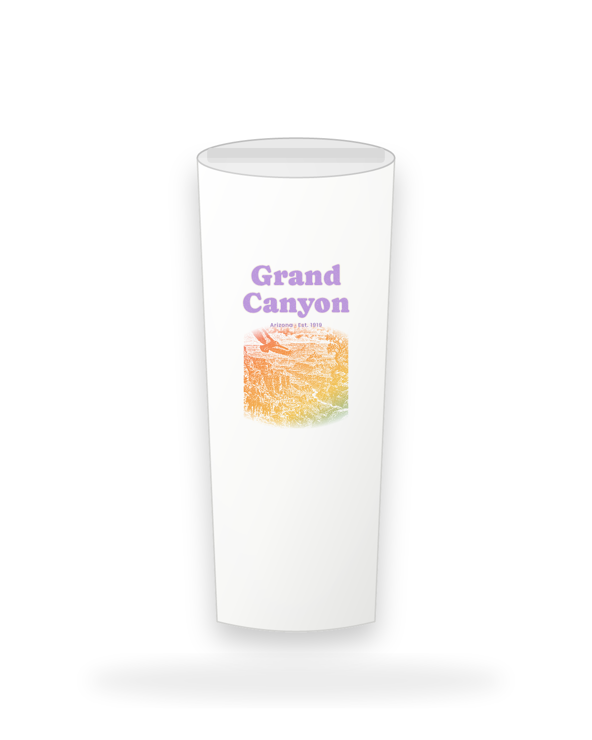 Grand Canyon Bright Angel Mules Insulated Tumbler 20oz in White