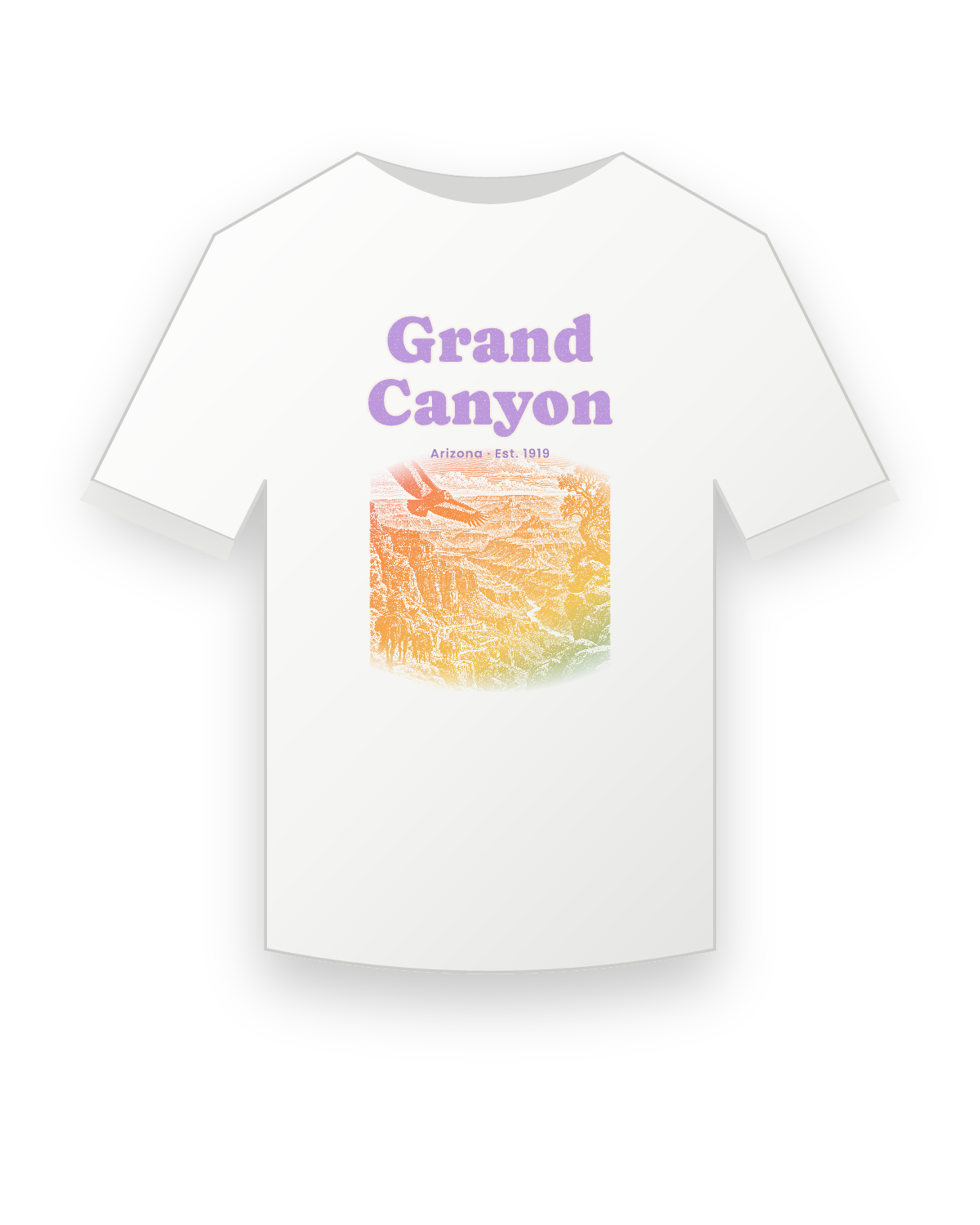 Grand Canyon Bright Angel Mules Youth Tee in White