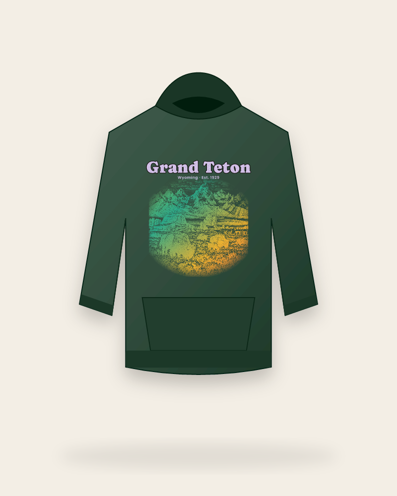 Grand Teton Mormon Row Barns Hooded Sweatshirt