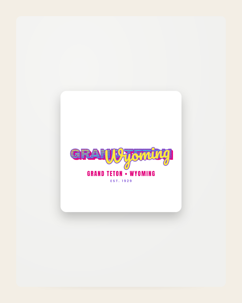 Grand Teton Music TV Fridge Magnet