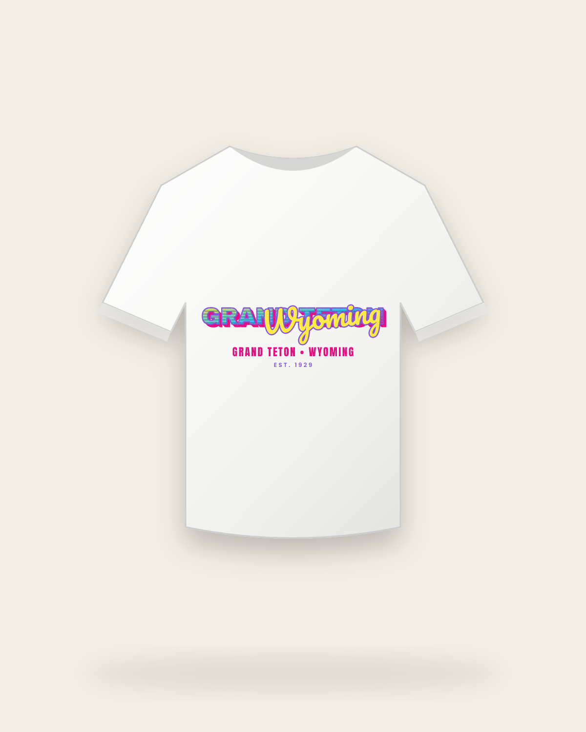 Grand Teton Music TV Youth Tee in White