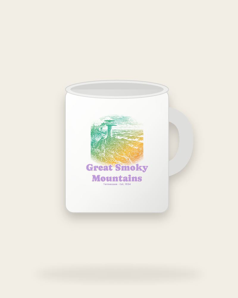 Great Smoky Mountains Clingmans Dome Ceramic Mug 11oz