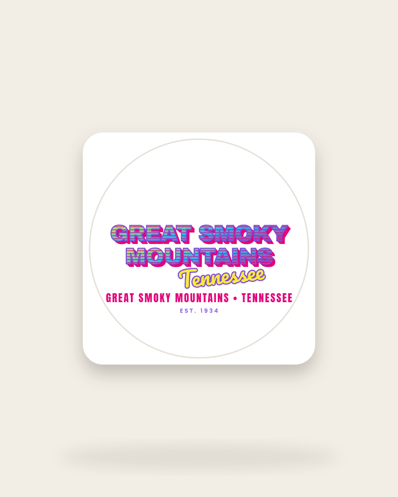 Great Smoky Mountains Music TV Kiss-Cut Sticker