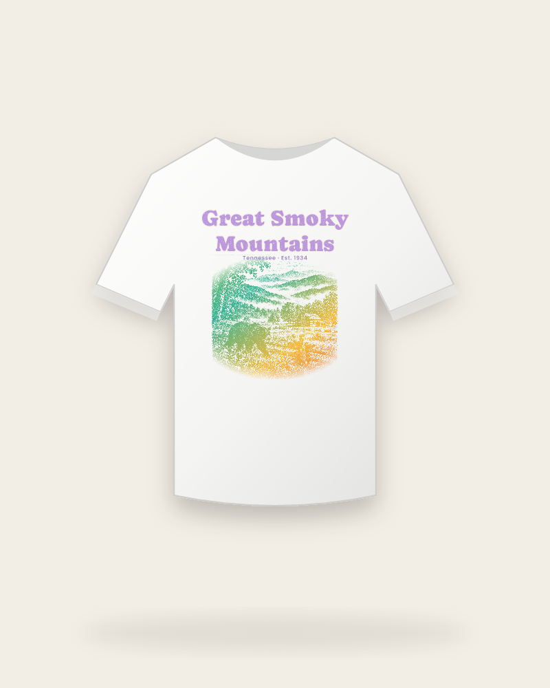 Great Smoky Mountains Cades Cove Bear Youth Tee