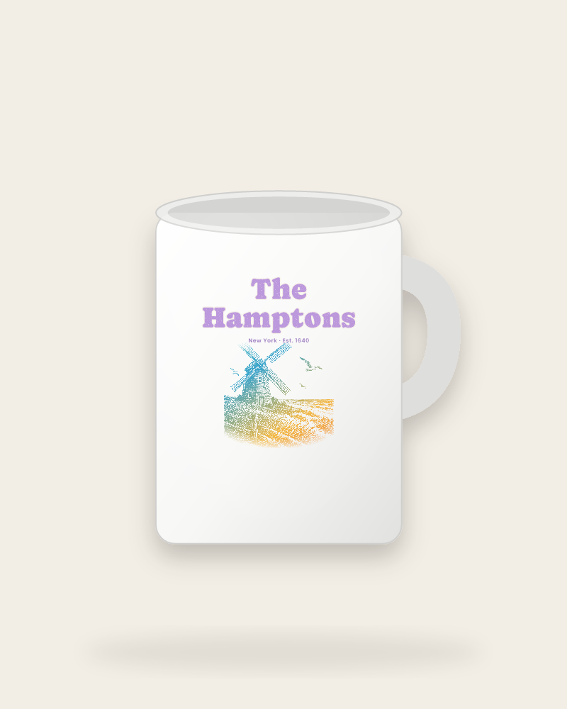 The Hamptons Windmill Ceramic Mug 15oz