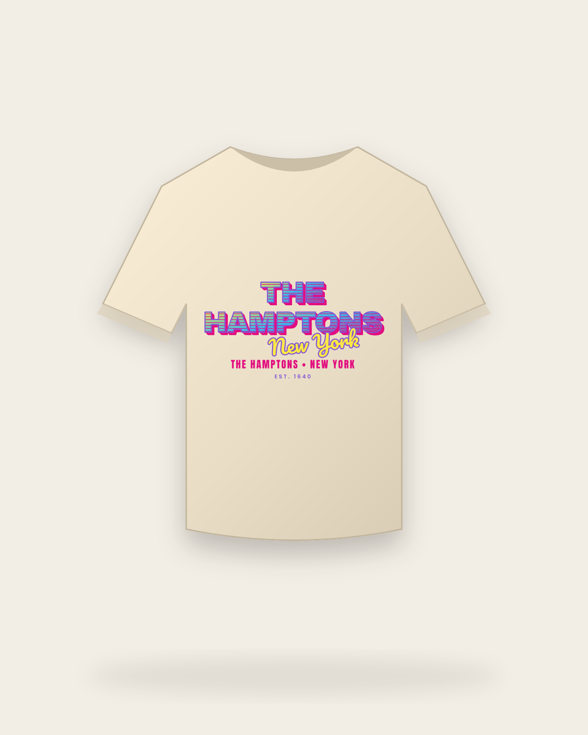 The Hamptons Music TV Organic Cotton Tee in Natural