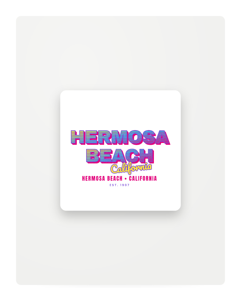 Hermosa Beach Music TV Fridge Magnet